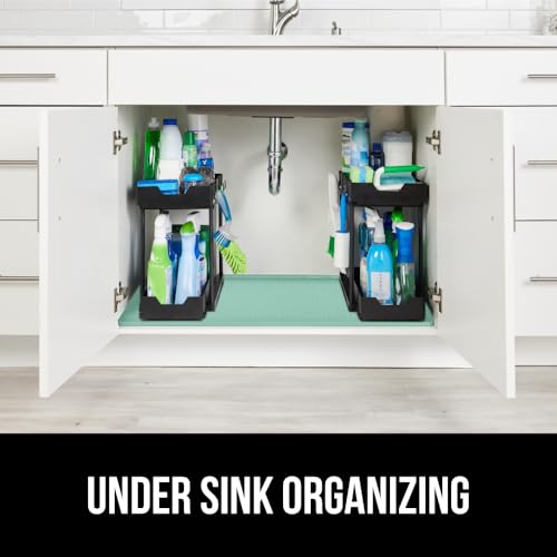 Waterproof Silicone Under Sink Mat (Mint / 34"w X 22"l)