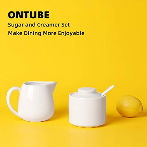 Porcelain Sugar and Creamer Set of 3