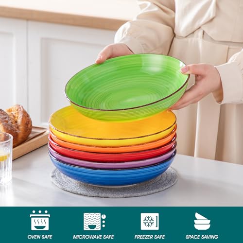 Bonita Pasta Bowls Set of 6 (Warm Color / 50 Oz)
