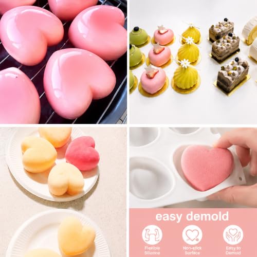 Heart Silicone Mold for Baking Mousse Cake