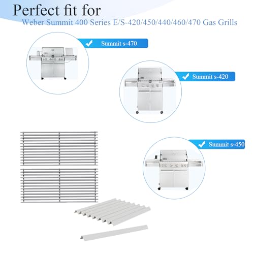 SS67550 (2-pakc) 67671(9-Pack) kit for Weber Summit Grill Parts Weber Summit E-460, S-460, E-470, S-470, E-440, S-440, E-450, S-450