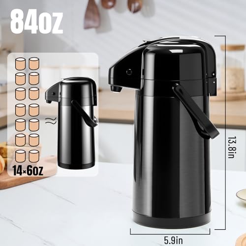 Coffee Dispenser with Pump (Black)