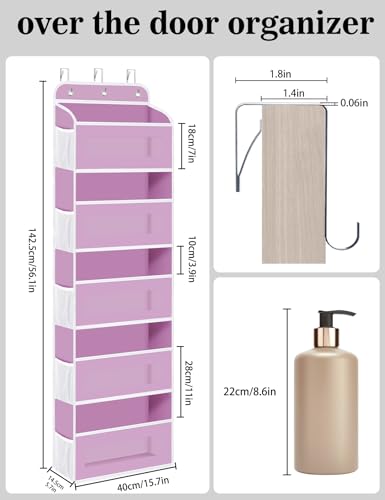 Over The Door Organizer (D Pink / 2 Pack)
