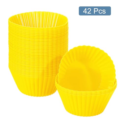 42Pcs Silicone Cupcake Liners