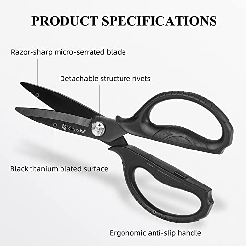 Kitchen Scissors All Purpose Heavy Duty Scissors Titanium Coated