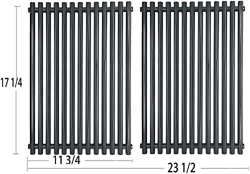 PG525 (2-Pack) 17 1/4 x 11 3/4 inch Porcelain Steel Grill Grid Grates for Weber 7525 Weber Spirit 300,E-310 & E-320, Spirit S-310 & S-320,Genesis 1000-5000 Spirit 700, Weber 900 (17 1/4" x 23 1/2")