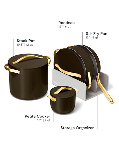 24-Piece Non-Stick Ceramic Cookware Set (Black / 24pc Set)