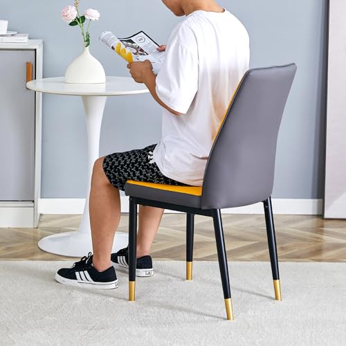Modern Dining Chairs Set (B- Orange)