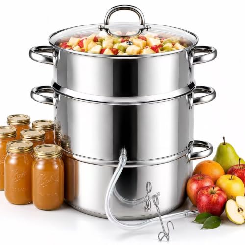 Steam Juicer Pot 11 Quart Stainless Steel