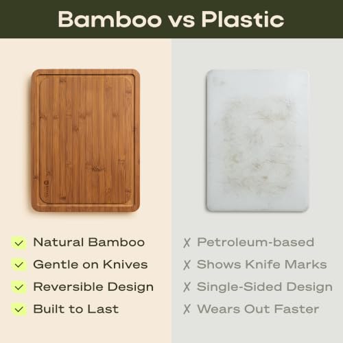 Wooden Cutting Boards for Kitchen Meal Prep & Serving (3-Piece / Carbonized)