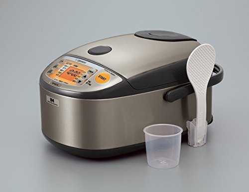NP HCC10XH Induction Heating System Rice Cooker and Warmer (Stainless Dark Gray / 1.0 L / 5.5 cups uncooked rice)