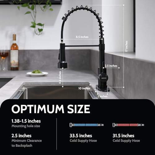 LED Kitchen Faucet (Matte Black)