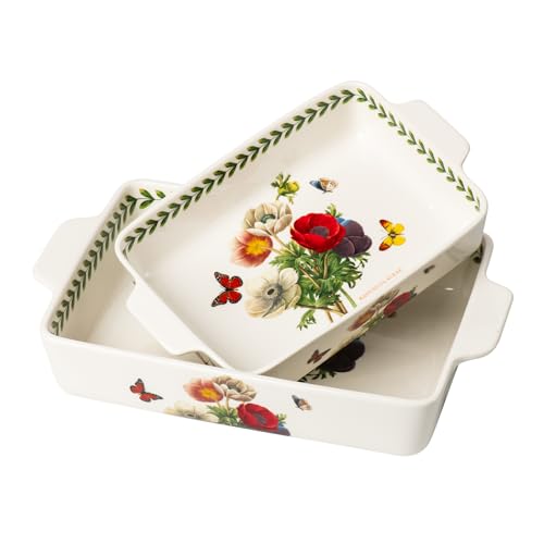 ONCCI In Glaze Ceramic Baking Dish Set of 2 (Corn Poppy)