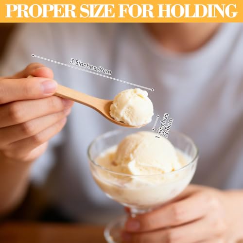 24 Pcs Small Wooden Spoons (Mix Color)