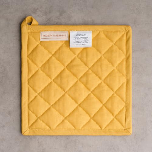 Pot Holders 100% Cotton Potholders (034 - Happy Florals - Sweety / 8" x 8" (Pot Holder Pack of 1))