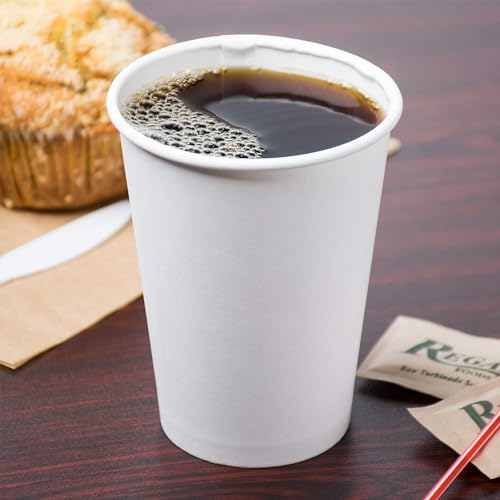 Paper Cups 8 oz 200 Pack for Coffee & Tea 8 oz Made in USA (8oz - 200 Count)