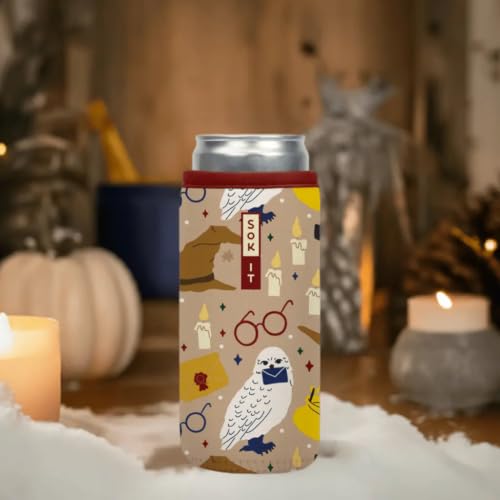 CanSok Sleeve for Beer & Soda Insulated Neoprene Cover (Horcrux / 16oz Can Sleeve)
