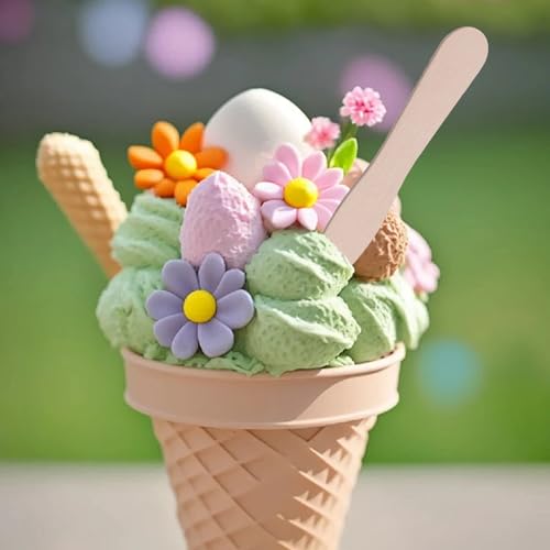 3000 PCS 3 Inch Wooden Ice Cream Spoons