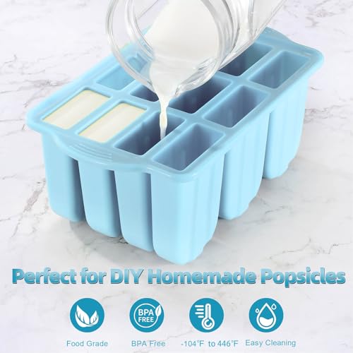 Silicone Popsicles Molds (Azure)