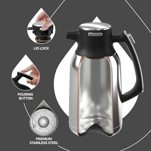 Thermal Coffee Carafe 68oz (Black / 68 Ounces)