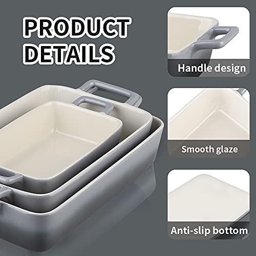 Bakeware Set Ceramic Baking Dish (Gradient Gray)