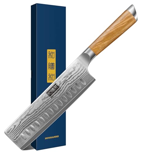 Damascus Nakiri Knife 6.5" (6.5 Inch Nakiri Knife)