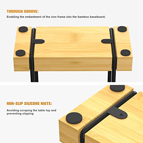 Napkin Holder for Table (Black/Natural / 5.78 x 2.51 x 5.04 inches)