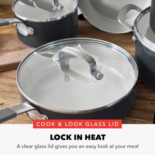 X Bobby Flay 10 Piece Ceramic Nonstick Cookware Set (10 Piece Cookware Set / Graphite)