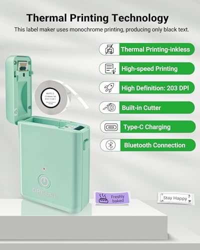 Label Maker Bluetooth Label Maker Machine with Tape