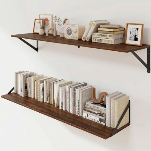 Black Deep Floating Shelves for Wall