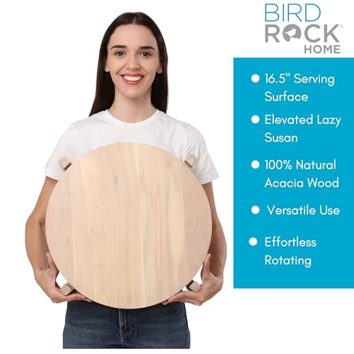 Elevated Lazy Susan (Medium / White Wash)