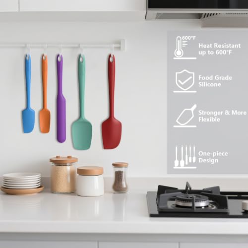 Silicone Spatula Set of 5 (Pure Colorful B-2)