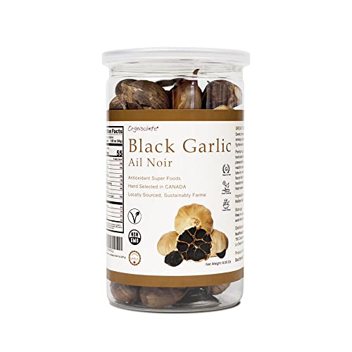 Canada Black Garlic Fermented for 90 Days 100% Natural Multi Clove Garlic Hand Selected in CANADA (8 Ounce (Pack of 1))