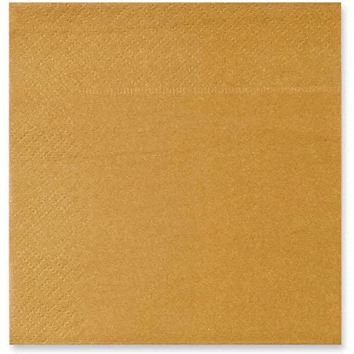 Mustard Yellow Cocktail Napkins Disposable (200 Pack)