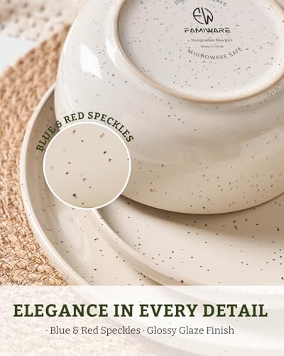 Meteor 18 Piece Stoneware Dinnerware Set (Creamy White / Service for 6 (Standard Dinner Set))