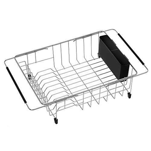 Expandable Multifunctional Dish Drying Rack (Black)
