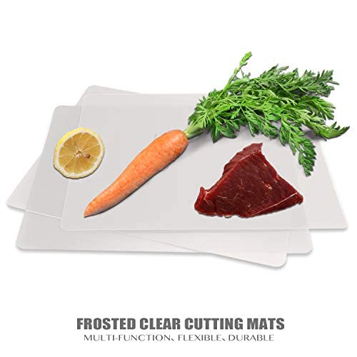 Plastic Cutting Board Set of 7 (Clear)