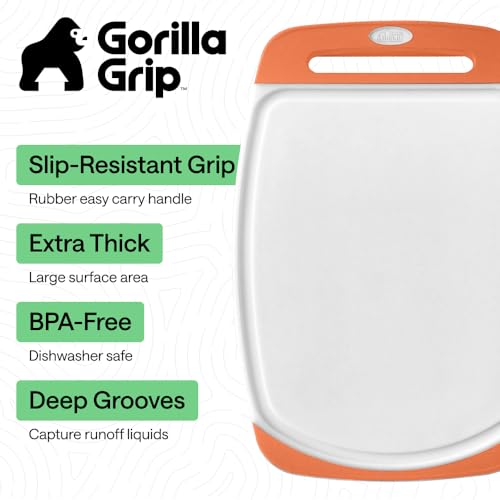 BPA Free Reversible Cutting Board (Lime/Orange/Lemon / Large (Pack of 3))