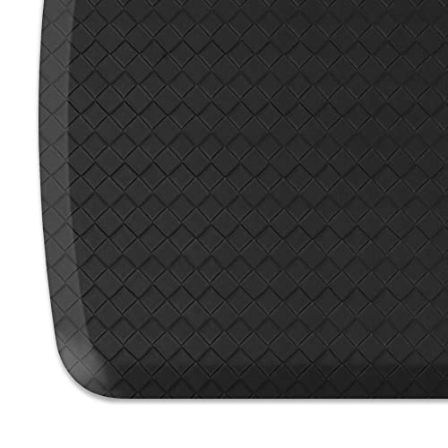 Elite Premier Gel & Foam Anti (48"L x 20"W x 0.8"Th / Basketweave Black)
