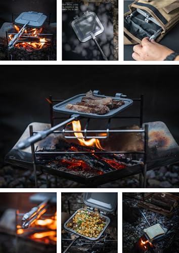 Sandwich Maker Hot Sand Single Burner Gas Fire Open Fire Compact Aluminum TT (Silver w/ bag)