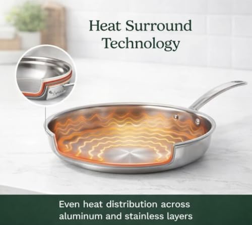 Stainless Steel Pots and Pans Set (12-Piece)
