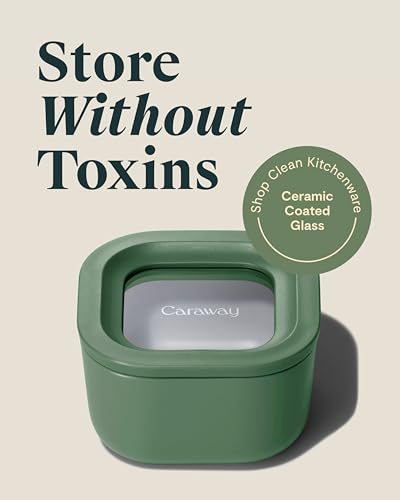 2 Piece Glass Food Storage Container Set (Sage / 1.75 Cup Food Storage (2x))
