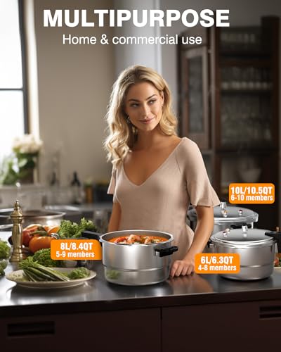11Qt Aluminum Pressure Cooker w