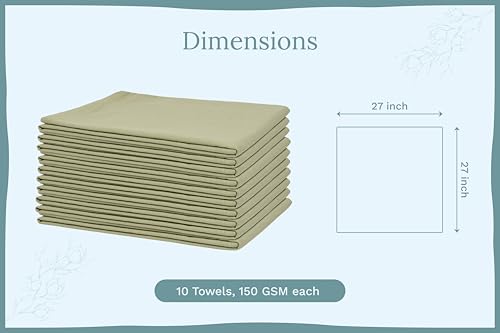 Organic Cotton Sage Flour Sack Kitchen Towels (Sage)