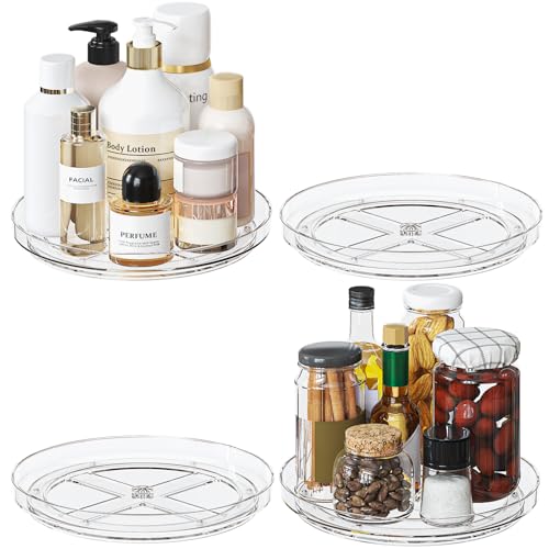4 Pack 9 Inch Clear Lazy Susan Turntable Organizer (9inch - 4 Pack)
