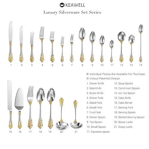 Luxury 45 Piece 18 (Gold Accent)