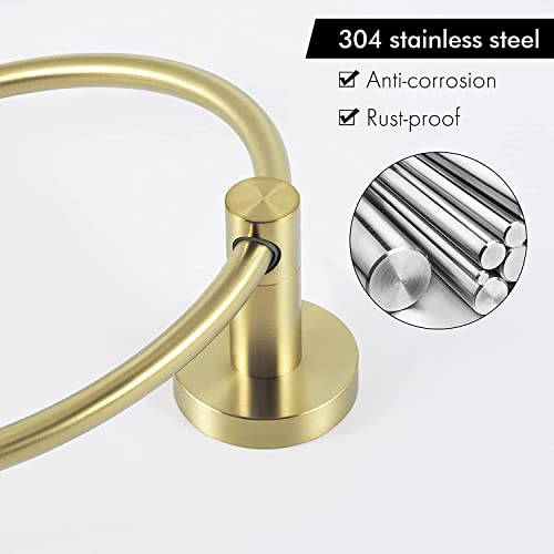 Brushed Gold Towel Ring (Brushed Gold)