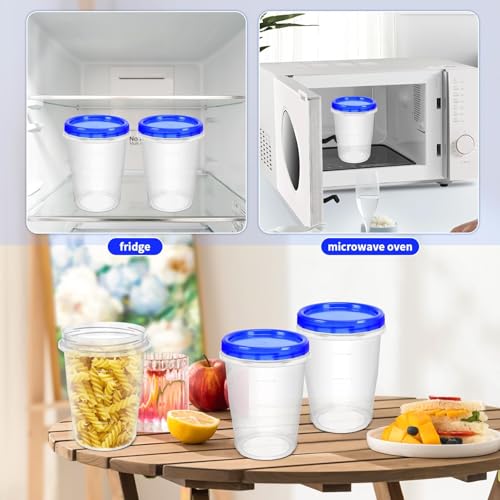 12 Pack Freezer Containers with Screw On Lids (32oz-12pack)