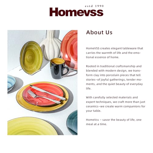 HomeVss Stoneware Sonoma 16pc Dinnerware Set