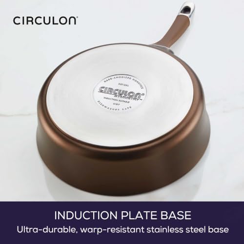 Symmetry Non Stick Pots and Pans Set (11 Piece Set / Chocolate)